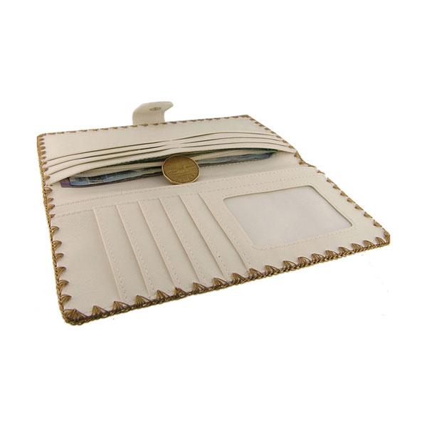 Lavishy Embroidered Hummingbird - Large Flat Vegan Wallet    