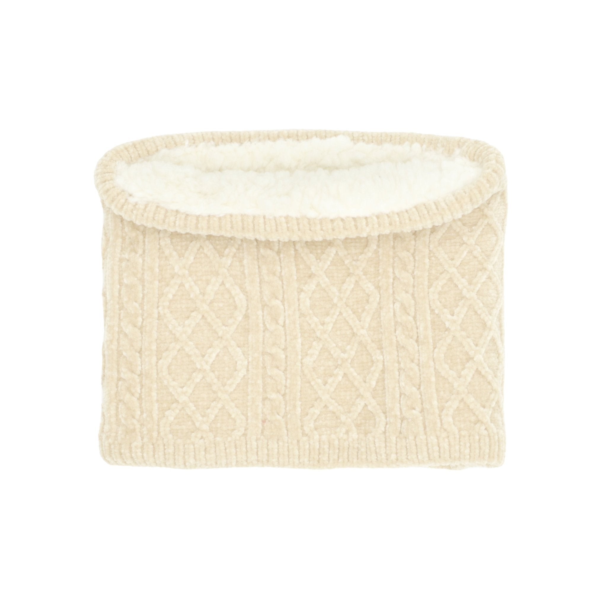 Chenille Neck Snood - Winter White    