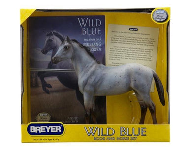 Wild Blue Book and Horse Set - Breyer Horses Freedom Series    