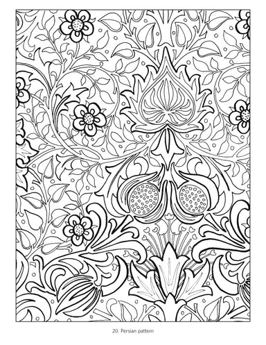 William Morris Coloring Book    