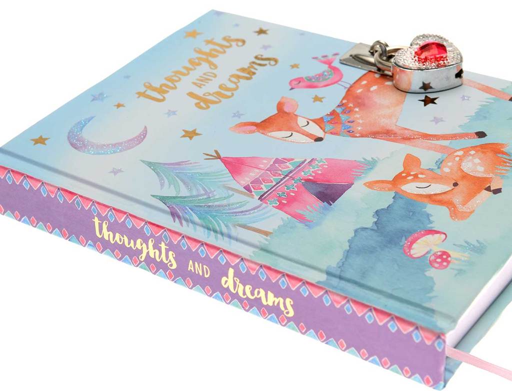 Woodland Thoughts and Dreams Locking Diary    