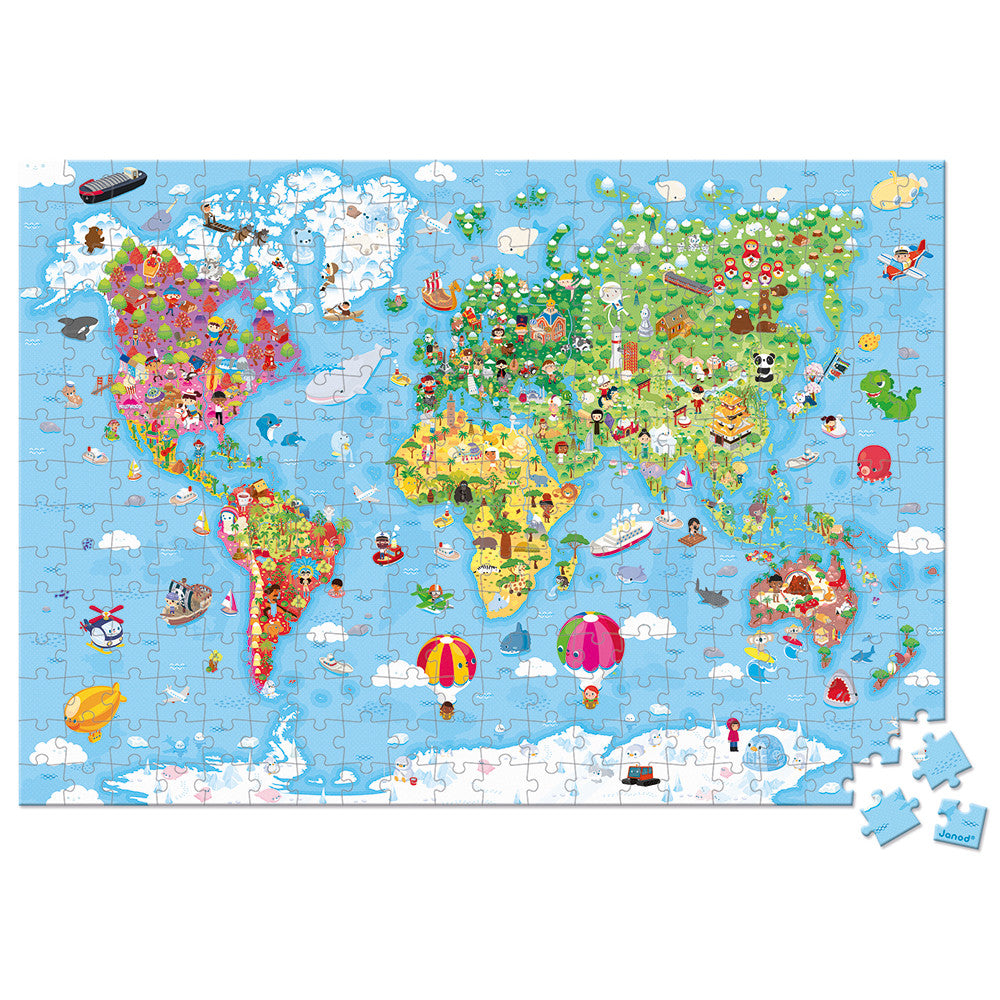 World Map 300 Piece Puzzle    