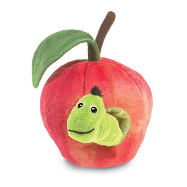 Folkmanis Puppet - Worm In Apple    