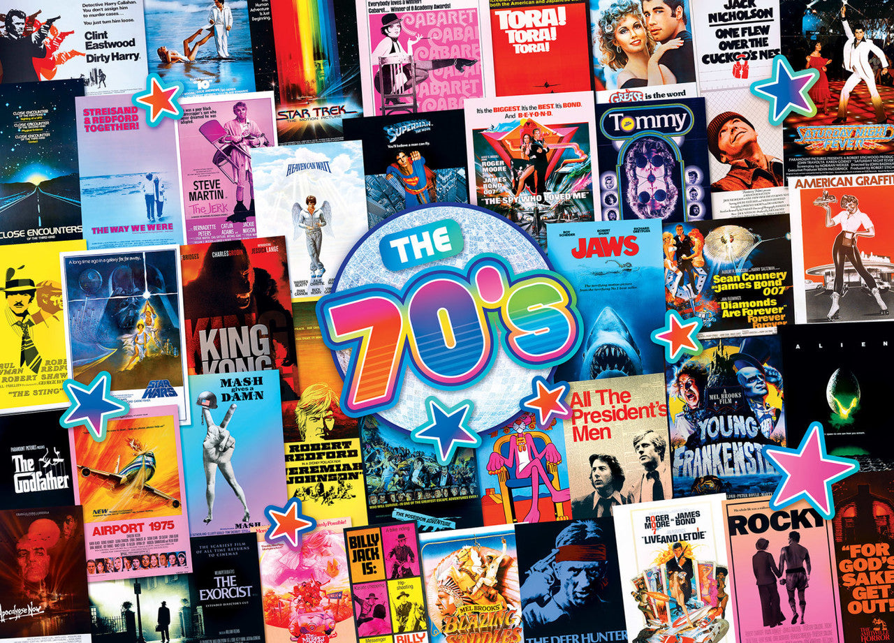 70s Blockbuster Movies 1000 Piece Puzzle    