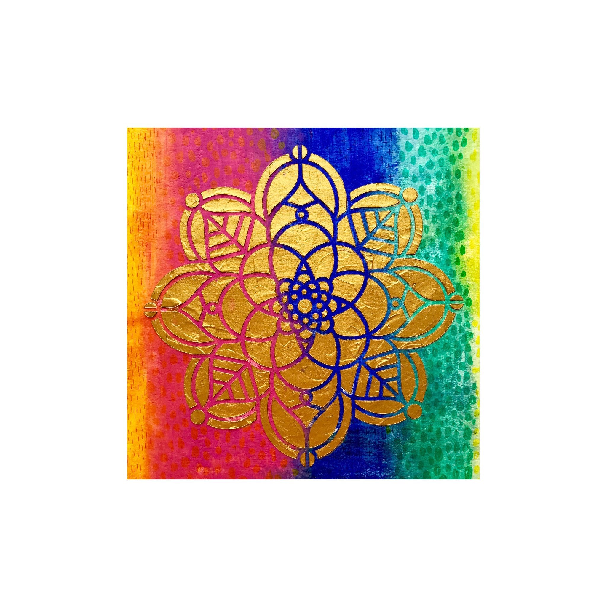 Mixed Media Stencils - Mandala    