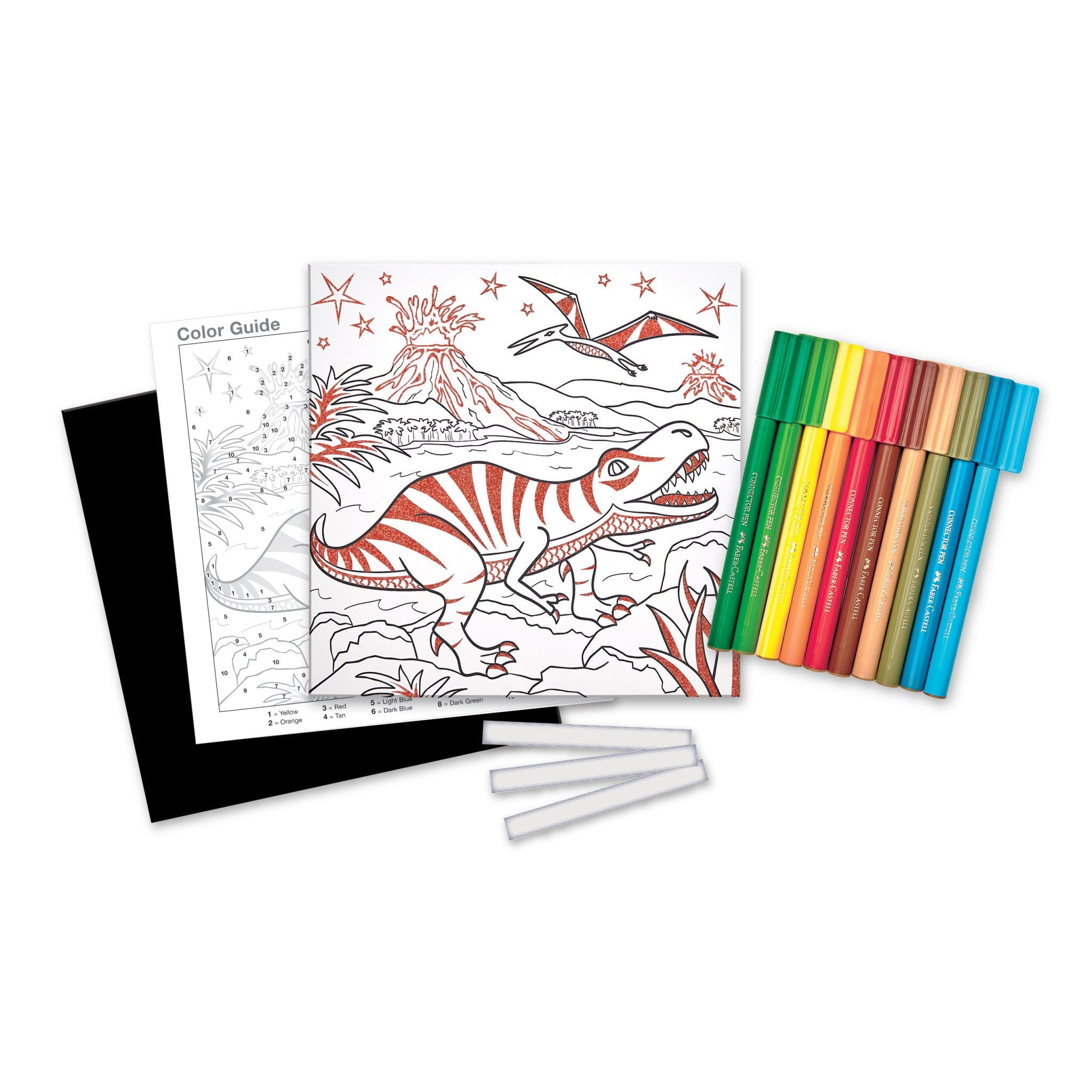 Foil Fun Color By Number - T-Rex    
