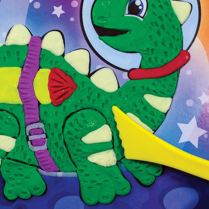 Coloring With Clay - Glow In The Dark Space Pets    