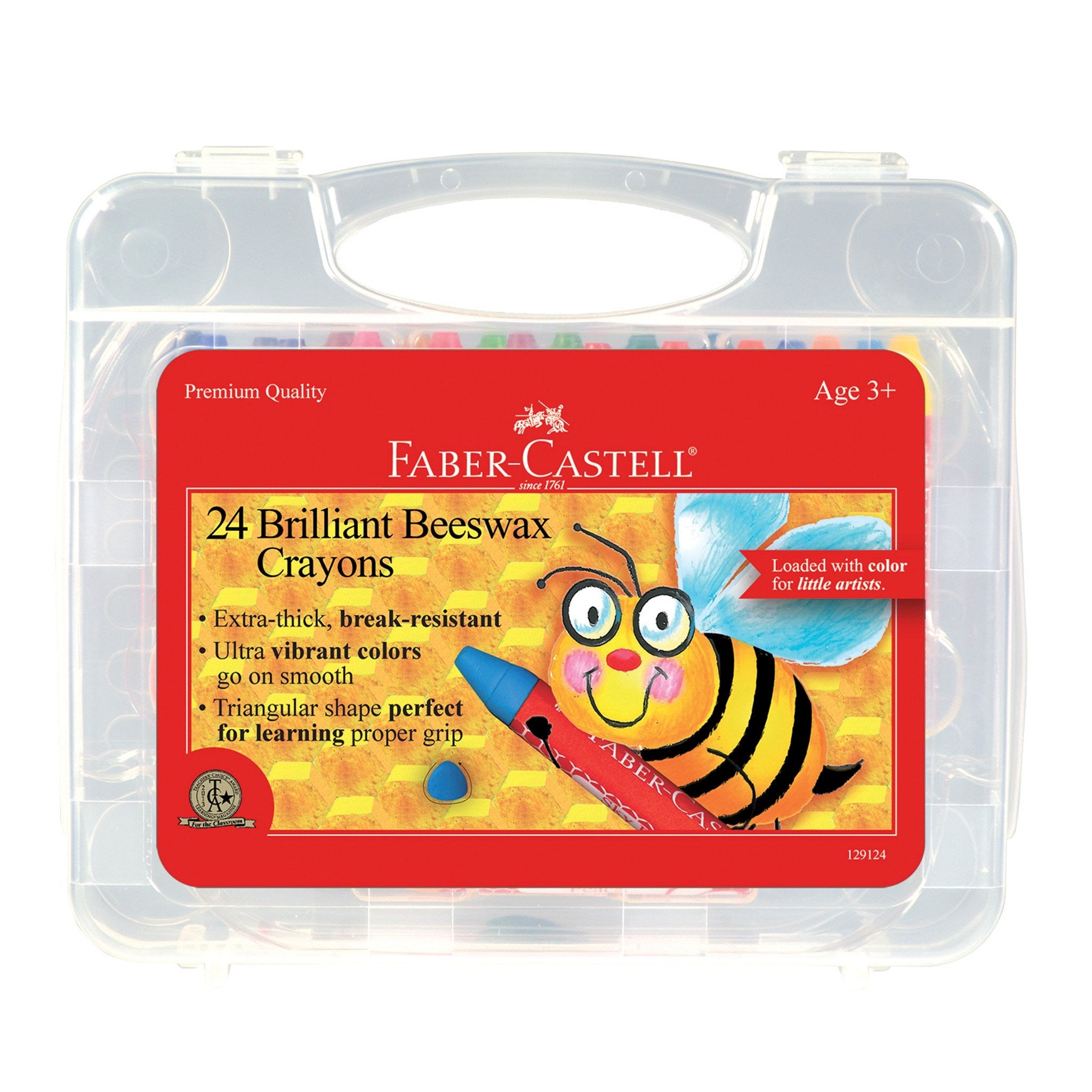 24 Brilliant Beeswax Crayons    